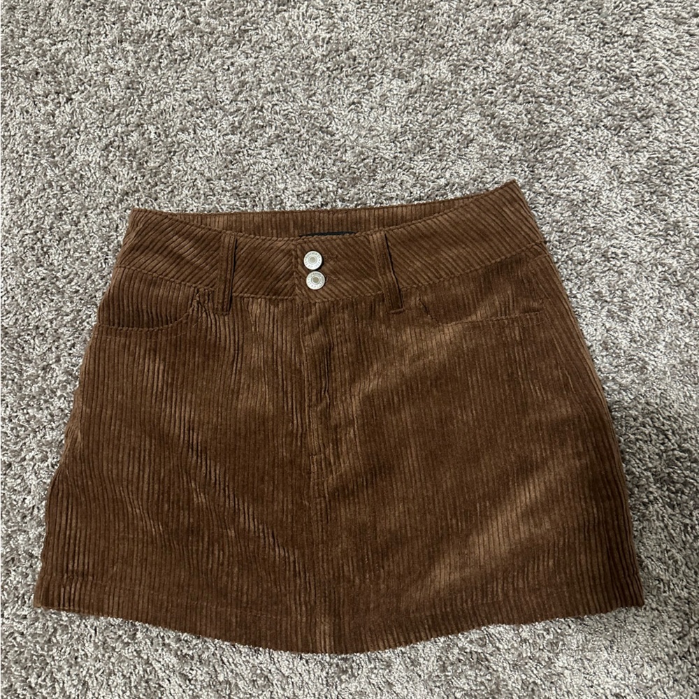 Brown mini skirt forever 21